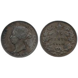 1880H 25¢ Wide 0 ICCS EF40.