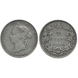 1880H 25¢ F12.  Nice problem free coin.