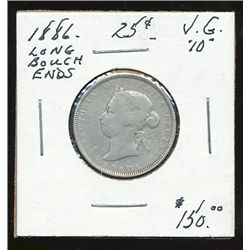 1886 25¢ Long Bough Ends, VG10.  (PBA)
