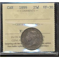 1899 25¢ ICCS VF30.