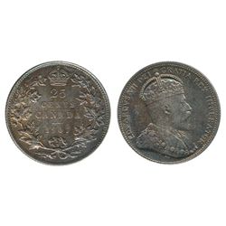 1907 25¢ ICCS AU50.