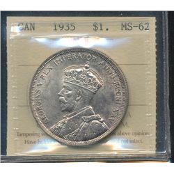 1935 $1 SWL variety ICCS MS62.