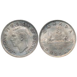 1938 $1 ICCS MS64.  Lightly toned.  A nice example.