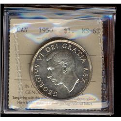 1950 $1 Arnp ICCS MS63.