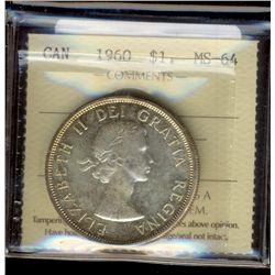 1960 $1 ICCS MS64.