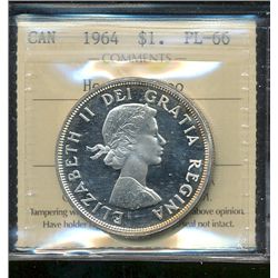 1964 $1 ICCS PL66 Heavy Cameo.