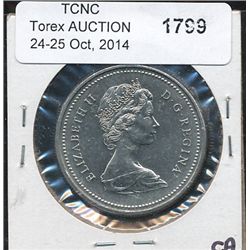 1974 $1 Nickel, Dbl Yk #2.  UNC for grade.