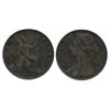 Image 1 : Great Britain; 1877 Penny, Small Dt variety.  F+ for grade.