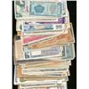 Image 1 : World Banknote Lot;  includes 100 issues worldwide, British Commonwealth, Mexico, Portugal, Russia, 
