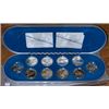 Image 1 : RCM Lot;  includes 1990 Complete Aviation Series I, 10 pc coin set.  Comes in original oval box.