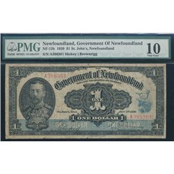 1920 NF-12b $1 #A386361, PMG VG10.
