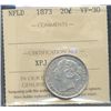 Image 1 : Nfld 1873 20¢ ICCS VF30.