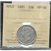 Image 1 : Nfld 1885 20¢ ICCS VF30.