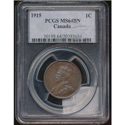 1915 1¢ PCGS MS64BN.