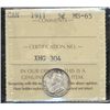 Image 1 : 1911 5¢ ICCS MS65.