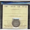 Image 1 : 1872H 10¢ ICCS VF20.  Nice key issue.