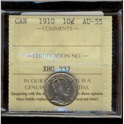 1910 10¢ ICCS AU55.