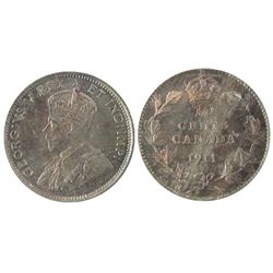 1911 10¢ ICCS MS65.  Nice pink and blue tones.  A superior example.  Lovely Gem!