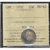 Image 1 : 1932 10¢ ICCS MS62.