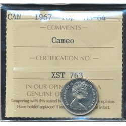 1967 10¢ ICCS MS64 Cameo.