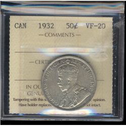 1932 50¢ ICCS VF20.