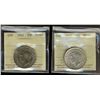 Image 1 : 1941 50¢ & 1942 ICCS MS64.  Lot of 2 coins.