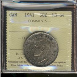 1941 50¢ ICCS MS64.  Scattered tones.