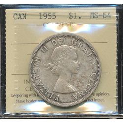 1955 $1 ICCS MS64.