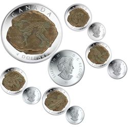 RCM Lot;  includes $4 Proof 2007 Parasaurolophus, 2008 Triceratops, 2009 Tyrannosaurus Rex, 2010 Eup