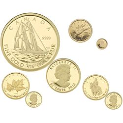 RCM Lot;  includes 1/25th oz Gold Coin 2006, 2009, 2010 & 2012.  Lot of 4 pcs.  TAX Exempt.