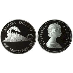 RCM Lot;  includes 1986 $1 Silver CCCS PF70 Ultra Heavy Cameo.  Commemorates Vancouver Centennial.  