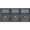 Image 1 : 1947 1¢ ML PCGS MS64(2) & MS65RD.  Lot of 3 coins.