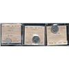 Image 1 : 1900 5¢ Ov 0 AU50, 1946 MS63 & 1947 MS64.  Lot of 3 ICCS graded coins.