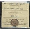Image 1 : 1909 5¢ RL, Bow Tie ICCS AU55.