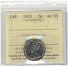 Image 1 : 1933 5¢ ICCS AU55.