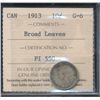 Image 1 : 1913 10¢ Broad Lvs ICCS G6.