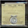Image 1 : 1941 10¢ ICCS MS63.