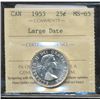 Image 1 : 1953 25¢ Lg Dt ICCS MS65.