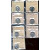 Image 1 : 1962 25¢, 1974, 1976, 1977, 1996, 2004P Poppy & 2005P Alberta all ICCS MS65.  Lot of 7 coins.