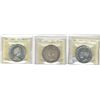 Image 1 : 1952 $1 WL, 1961 & 1965 T5 ICCS MS64.  Lot of 3 coins.