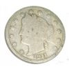 Image 1 : 1911 LIBERTY "V" NICKEL RED BOOK VALUE IS $4.00+ *NICE EARLY VERY GOOD GRADE*!!