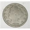 Image 1 : 1912 LIBERTY "V" NICKEL RED BOOK VALUE IS $4.00+ *NICE EARLY VERY GOOD GRADE*!!