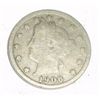 Image 1 : 1906 *KEY DATE* LIBERTY "V" NICKEL RED BOOK VALUE IS $4.00+ *NICE EARLY VERY GOOD GRADE*!!