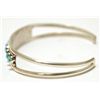 Image 3 : Zuni Turquoise Dots Sterling Silver Cuff Bracelet - Suzie Livingston