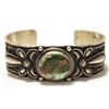 Image 1 : Navajo Royston Turquoise Sterling Silver Cuff Bracelet - Andy Cadman