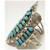 Image 3 : Navajo Turquoise Sterling Silver Cuff Bracelet - Danny Leonard