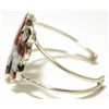Image 3 : Zuni Multi-Stone Inlay Red Maiden Sterling Silver Cuff Bracelet - Joyce Waseta