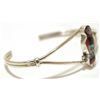 Image 2 : Zuni Multi-Stone Inlay Red Maiden Sterling Silver Cuff Bracelet - Joyce Waseta