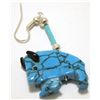 Image 2 : Zuni Onyx & Turquoise Buffalo Sterling Silver French Hook Earrings - Todd Etsate