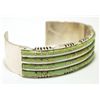 Image 2 : Zuni Gaspeite Overlay Sterling Silver Cuff Bracelet - Sheldon Lalio